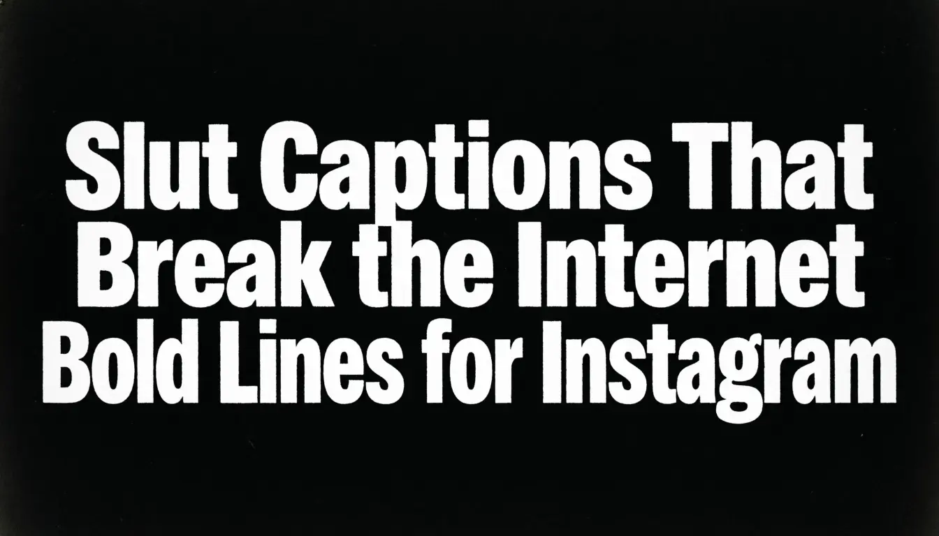 Slut Captions