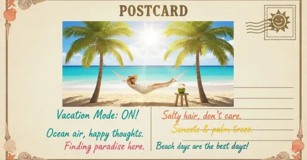 Vacation Captions for Instagram