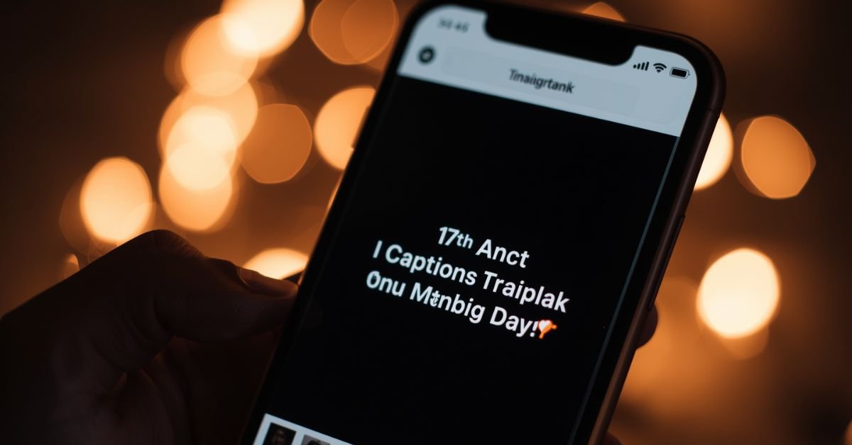 17th Birthday Captions