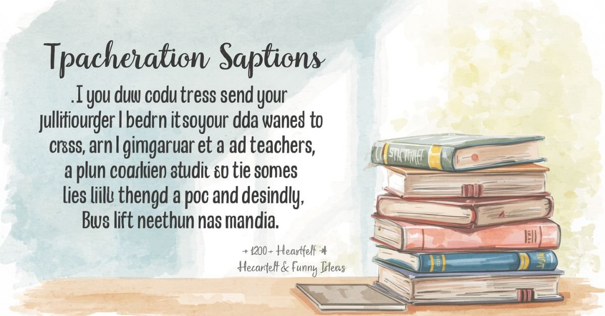 Teacher Appreciation Captions