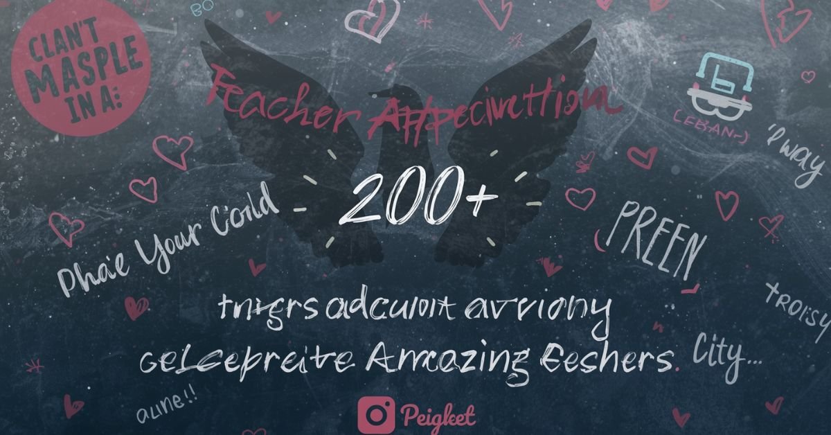 Teacher Appreciation Post Idea