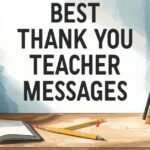 Thank you teacher messages