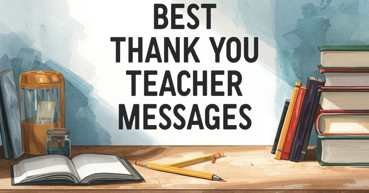 Thank you teacher messages