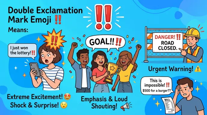 What Does the Double Exclamation Emoji Mean? ‼️