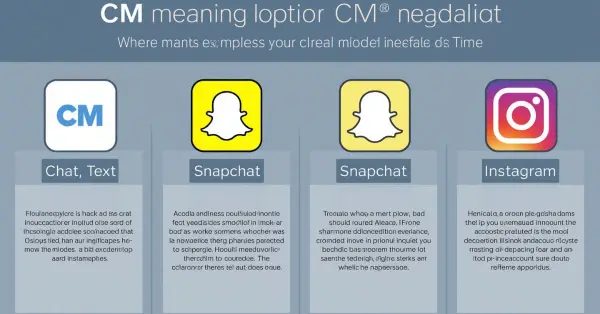 CM Meaning in Chat, Text, Snapchat, and Instagram