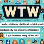 WTW Urban Dictionary Meaning in Text, Chat, and Social Media